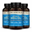 Dr Mercola Antarktika krillõli kahekordse tugevusega - 2000 mg - Omega-3 toidulisand EPA & DHA-ga - toetab aju, südant, liigeseid ja immuunsust - GMO-vaba ja gluteenivaba - 270 kapslit (90 portsjonit)