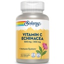 SOLARAY C-vitamiini & Echinacea juur | Tervislik immuunsüsteemi tugi w/ 500 mg VIT C & 300 mg Echinacea per Capsule | Non- GMO & Vegan | 120 VegCaps