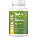 Noored vitamiinid Halal D-vitamiin, halal D3-vitamiin, 1000 RÜ tabletid, toetab luu, immuunsüsteemi ja südame tervist, mitte-GMO, gluteenivaba ja halal (60 loend)