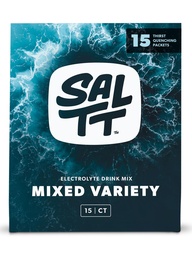 SALTT Elektrolüütide pulbripaketid, kõik asjad segatud sordipakett (15 paketti) - magneesium, kaalium, naatrium, jälgede mineraalid - vegan ja gluteenivaba - Travel Essentials - valmistatud USAs
