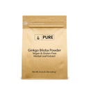 Puhas originaalkoostisosad Ginkgo Biloba pulber (8 oz) Alati puhas, ei täiteaineid ega lisaaineid, Lab kontrollitud