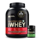 Optimum Nutrition (ON) Zinc Magnesium Aspartate (ZMA) - 60 Capsules and ON Gold Standard 100% Whey -5 lbs (Double Rich Chocolate)