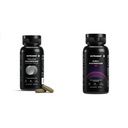 NUTRABAY Magnesium Glycinate 2000mg Per Serving - 60 Tablets and Nutrabay Pro Zinc Magnesium (ZMA) - 60 Veg Tablets