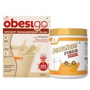 Obesigo BLCD - Weight Management | Vanilla - 350Gm (7 Sachets*50g) + PentaSure Fiber 100g
