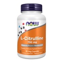 NOW Toidulisandid, L-tsitrulliin 750 mg, toetab valgu metabolismi *, aminohapet, 90 Veg kapslit