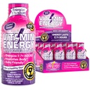 Vitamiin Energia Mood + energia Shot - Tropical Berry - 100% DV B-vitamiinid ja 260mg Taimepõhine kofeiin - nullkalorid, suhkruvaba, vegan, mitte-GMO - Mood & Energy Support - 1.93 fl oz, 12-Pack