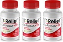 T-Relief Arnica +12 looduslikud leevendavad ained seljavalu liigesevalu valulikkus Lihasvalud ja jäikus, kogu keha kiire tegutsemine naiste ja meeste jaoks - 100 tabletti (3 pakendit)