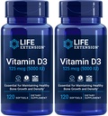 Elu pikendamine Vitamiin D3 5000 RÜ, 120 Softgels (pakk 2)