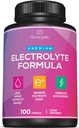 Premium elektrolüütkapslid - Keto, madala süsivesikusisaldusega, rehüdratsiooni ja taastamise tugi - elektrolüütide asendustabletid - sisaldab elektrolüütide soolasid, magneesiumi, naatriumi, kaaliumi - 100 kapslit