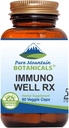 Pure Mountain Botanicals Immuno Well RX - Kosher Caps with Organic Astragalus Echinacea Küüslauk Maitake Shiitake Seened Honeysuckle & Beeta Glucan