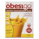 Obesigo BLCD - Meal Replacement Weight Loss & Weight Management Plan | Mango - 350Gm (7 Sachets*50g) | Whey Protein & Fiber Enriched | 40.8g Protein/100g, Garcenia Extract, 27 Vitamin & Mineral