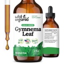 Wild & Organic Gymnema Sylvestre ekstrakti tilgad - Suhkruvaba Gymnema Sylvestre toidulisandid - Gurmar Pulber põhinev tinktuur - Vegan, Alkoholivaba Leaf Vedelad tilgad - 4 fl oz