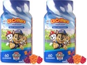 L'il Critters Paw Patrol Gummy Vites Daily Gummy Multivitamiin lastele, vitamiin C, D3 immuunsuse tugi kirss, apelsin ja mustikas Maitseained, 60 Gummies (pakk 2)