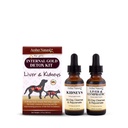 AMBER NATURALZ Internal Gold Detox Kit koertele, kassidele, lindudele, küülikutele ja merisigadele | Taimne toetus maksa- ja neerutervisele | Loodusabi maksa- ja neerufunktsioonidele