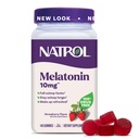Natrol Melatoniin Gummies, Unetoetus täiskasvanutele, Melatoniin 10 mg, 140 Maasikamaitseline, kuni 70 päeva