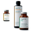 ALGAECAL Bundle - Vitamiin D3 Täielik (1000 RÜ) + Vitamiinid K2, E & A & Taimne Kaltsium Tugevamatele Luudele & Kalaõli Omega 3 1200 mg EPA DHA