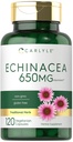 Carlyle Echinacea | 650mg | 120 kapslit | Taimetoitlane, mitte-GMO ja gluteenivaba toidulisand