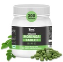 Holy Natural Organic Moringa Tablets 300 tablet (500 mg/tab) | Moringa Oleifera, Drumstick & Shigru Leaf | For Skin, Hair & Good Health | Made in GMP Certified Facility