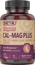 DEVA Vegan Cal MAG Plus täiendada kaltsiumi, magneesiumi, tsink, boor, vitamiin C, D & K, 90 tabletti, 12-pakk
