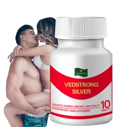 Vedstrong Silver | Male power tablet | Men wellness medicines | Ayurvedic stamina booster | 10 Tablets
