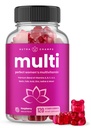 NutraChamps Multivitamiin naistele, 120 Count, vitamiinid A, B, C, D, E, Biotiin, foolhape, naiste kummi multivitamiinid, näritavad igapäevased multikummi vitamiinid naistele