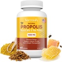 Bee Pollen Propolis Royal Jelly Extract koos jaanikaunaga, puhas immuuntoetus, gluteenivaba, taimetoitlased kapslid, 1000 mg