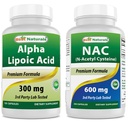 Parimad looduslikud alfa-lipohape 300 mg ja NAC 600 mg