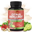 Cadane Citrus Bergamot Täienduskapslid Berberine, Olive, Guggul, Küüslauk, Männikoor, Must Pipar - 150 kapslit 5 kuu pakkumise