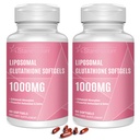 Liposomaalsed glutatiooni pehmed geelid 1500MG, vähendatud glutatiooni lisand C-vitamiiniga, parem imendumine, mitte-GMO võimas antioksüdant tervislikuks vananemiseks, detox, immuuntervis, 120 Softgels