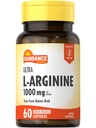 Sundance L-arginiin 1000mg kapslid | 60 loend | vaba vorm Aminohappe lisand | Mitte-GMO ja gluteenivaba lisand