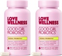 Love Wellness Good Girl probiootikumid | Naiste vaginaalne tervis ja pH tasakaalu lisand | 9-tüveline probiootikum kuseteede, pärmseente, lõhna ja immuunsuse toetamiseks | Gluteenivaba | 60 CT, 60-päevane pakkumine