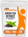 BulkSupplements.comgreen tee ekstrakti pulber - 50% Polyphenols Supplement, EGCG Supplements - Gluteenivaba, 500mg per Serving, 250g (8,8 oz) (pakk 1)