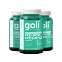 Goli toidulisand, Pre+Post+Probiootikumid Gummy - 180 Count - maailma esimene 3-in-1 gluteenivaba, vegan, GMO-vaba ja želatiinvaba.