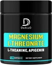 2250MG Magneesium L-Threonaat w. L-Theanine & Apigenin - 120 kapslit - kolmekordne magneesiumkompleksi lisand
