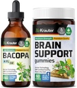 BIO KRAUTER Bacopa Tinktuur 4 Fl. Oz. & Brain Support 60 Gummis