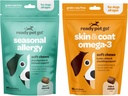 Valmis lemmikloom Go! Omega 3 ja allergia närib koertele | Probiootikumid ja allergia Immuunlisandid sügelemiseks ja allergia leevendamiseks | Kalaõli koerte heitmiseks, nahaallergia, sügelemine | 90 närimist iga