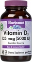 Bluebonnet Nutrition Vitamiin D3 5000 RÜ Taimne Kapsel, Aids lihaste ja skeleti kasvu, kolekaltsiferool Lanolin, D3, Non GMO, Gluteenivaba, Sojavaba, Piimavaba, Kosher, 60 Count