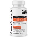 Noored ja toonilised tasakaalustatud detox-pillid kui täielik soolestiku puhastamine & Carb Maatriksi tugi koos ACV, Glucomannan, Chromium keha detoxing & seedetrakti tervisega, täiendus meestele ja naistele, kolmanda osapoole testitud