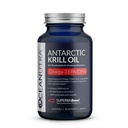 100% puhas krillõli 1000mg, omega 3, kõrgeim kontsentratsioon 56% fosfolipiidid, koliin ja astaksantiin, jätkusuutlik Antarktika superbaBoost, DHA, EPA, süda, aju, silma ja naha hooldus, kalaõli ei