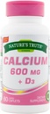 Nature's Truth Calcium 600 mg + D3- 60 kaetud kapslid, pakendis 2
