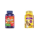 Flintstones Vitamiinid Näritavad lapsed Vitamiinid, täielik multivitamiinid ja L'il Critters Kiudne igapäevane kummi lisand lastele, seedetrakti toetuseks, marjad ja sidrunimaitsed, 90 Gummies