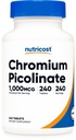 Nutrikost kroomi 1000mcg, 240 tabletti - gluteenivaba, mitte-GMO