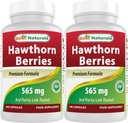 Parimad looduslikud Hawthorn Berry 565 mg 180 kapslit (180 loend (2 pakendis))