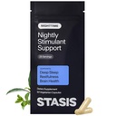 Stasis Nighttime - Rahulik ja puhkekapslid paari stimuleeriva - Koljukate, Magnolia koor, Magneesium magada ja astaksantiini täiendused lõõgastumiseks ja meeleolu toetamiseks - 25 Servings