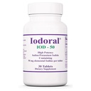 Optimox Iodoral 50 mg täiendus - kaaliumjodiidi tabletid, kilpnäärme tugi, igapäevased vitamiinid ja mineraalid, Lugoli joodi lahus - 30 loend.
