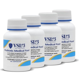 VSL # 3® probiootikumid seedetrakti tervise, IBS & UC sümptomite jaoks - 112,5B CFU-d, suure potentsiaaliga, mitmetüveline, elus, külmunud probiootikum, soolestiku tervise tugi meditsiiniline toit meestel ja naistel, 240 kapslit