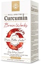 Solgar Full Spectrum Curcumin Brain Works, 90 Licaps - Mälu tagasivõtmine, fookus, Kognitiivne funktsioon - Antioksüdandi tugi - kurkumiin, BacoMind, koliin, vitamiin B12 - mitte-GMO, vegan - 30 Servings