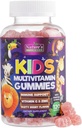 Multivitamiin lastele - täielik igapäevane laste multivitamiini nätsu närimine D-vitamiini, B-vitamiinide, tsingi ja muuga - energia, mälu fookus ja immuunsuse tervisetoetus - looduslik marjamaitse - 120 kummikut