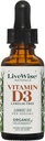 LiveWise Naturals Orgaaniline Vitamiin D3 Vedel tilgad, Vegan, Non-GMO, Taimepõhine, 200 RÜ tilga kohta, toetab immuunsüsteemi, luu ja meeleolu tervist, kergesti imenduv, MCT õli 1000 RÜ