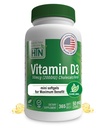 Tervis Thru Toitumine Vitamiin D3 2000iu 365 Mini Softgels maksimaalse kasu | Aastapakkumine | 50mcg Kolekaltsiferool | 3. osapoole testitud | Mitte-GMO USP Hinne EVOO | Immuuntervise tugi